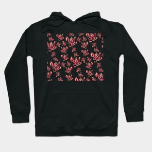 Red Ballet Folklórico Dancer Pattern (Baile Folklórico) Hoodie